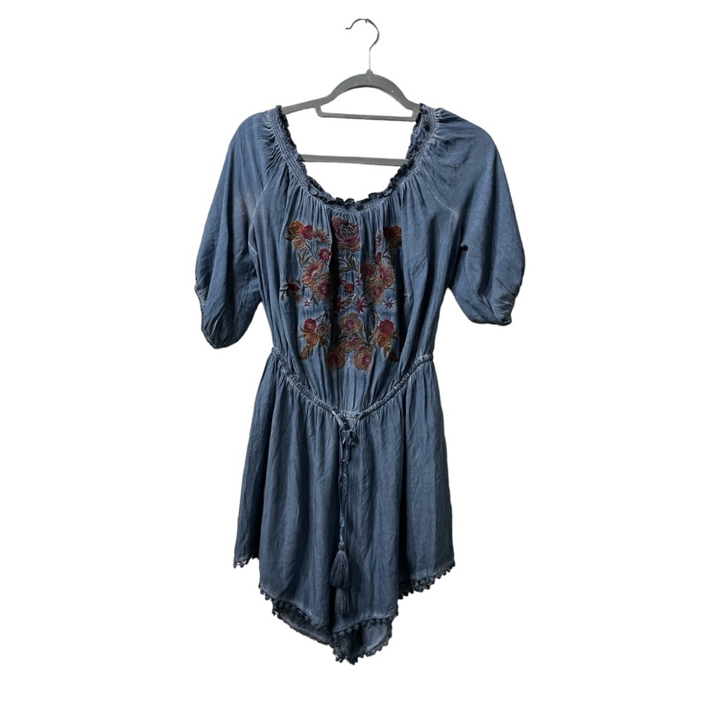 Andre By Unit Cottage Core Embroidered Romper size Large